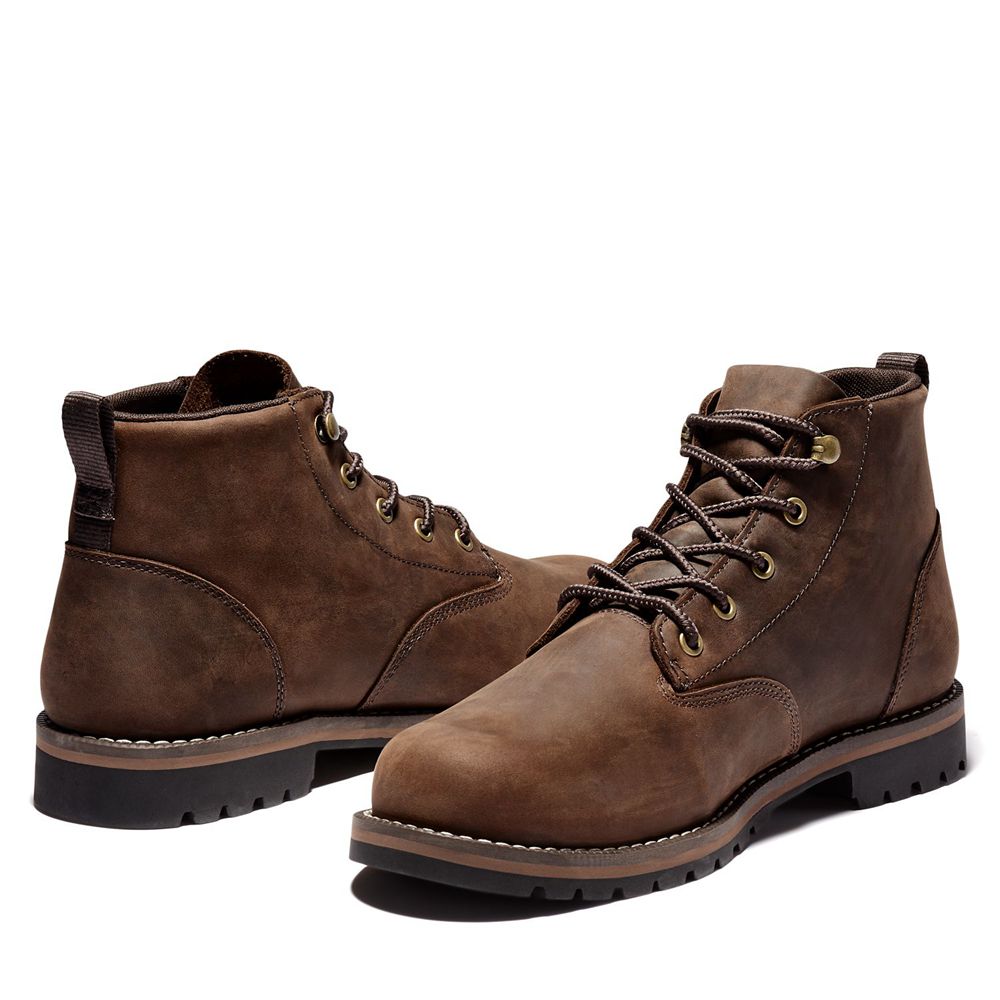 Timberland Chukka Μποτακια Ανδρικα Καφε - Redwood Falls Waterproof - Greece 4607813-KF